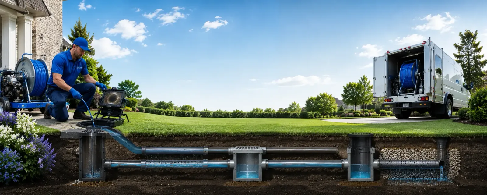Outdoor drain cleaning information for Council Hill, OK